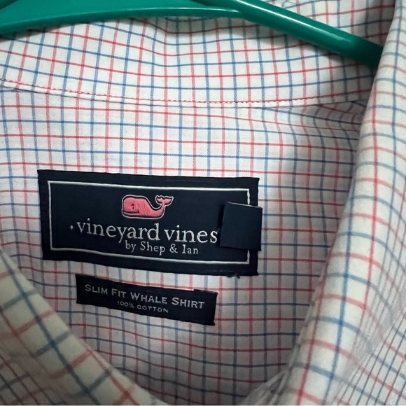 Vineyard Vines Men's Whale Shirt Long Sleeve Button Up Slim Fit Collar Large - Picture 4 of 7